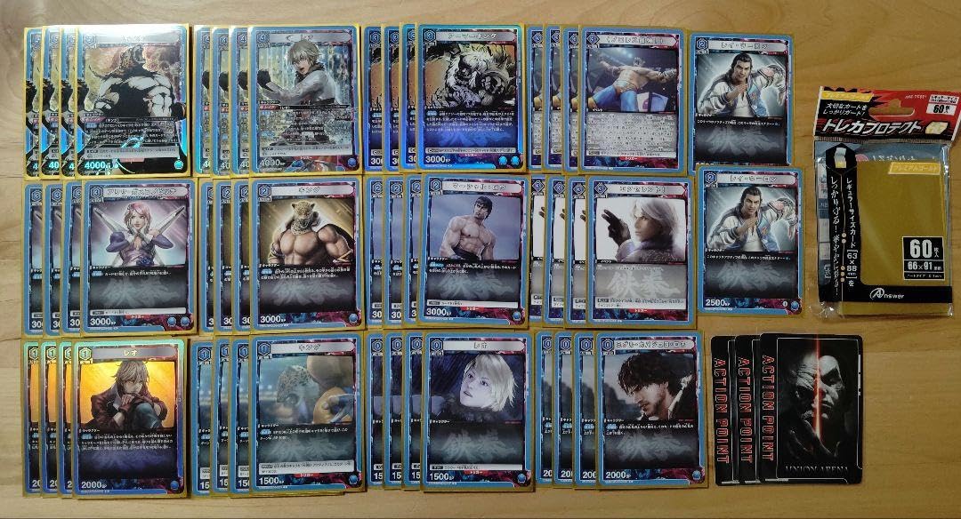 スリーブ付き　青鉄拳デッキ　鉄拳 Amazon.co.jp: スリーブ 青鉄拳デッキ : ホビー